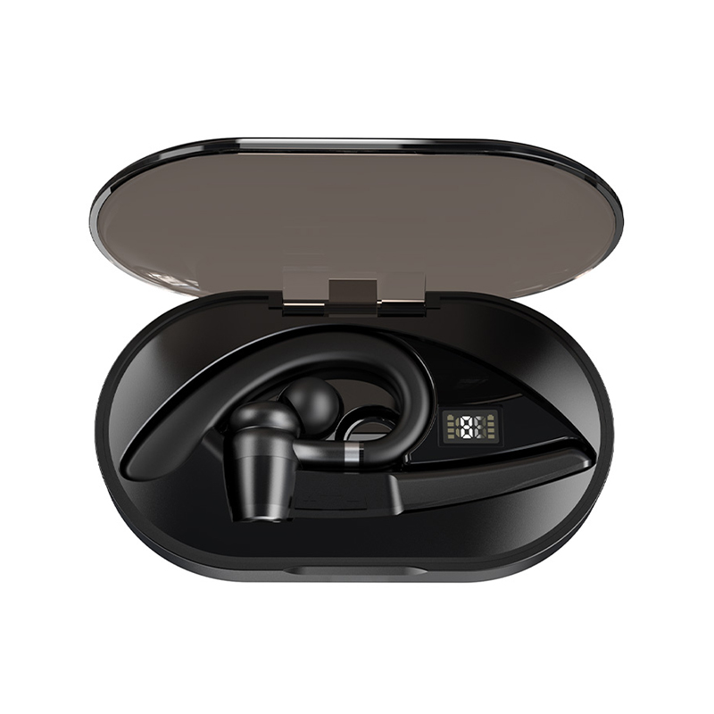 How does the active noise cancellation feature of a Bluetooth business headset perform in noisy environments?